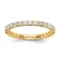 14K Yellow Gold Lab Grown Diamond SI1/SI2, G H I, Eternity Band