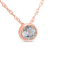 Round Aquamarine and Cubic Zirconia 18K Rose Gold Over Sterling Silver
Pendant with chain, 1.75ctw