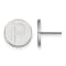 Rhodium Over Sterling Silver MLB LogoArt Pittsburgh Pirates Post Earrings