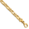 14k Yellow Gold 5.9mm Hand-polished Fancy Link Bracelet