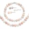 Rhodium Over Sterling Silver Multi-color Freshwater Pearl
Necklace/Bracelet/Earring Set
