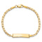 10k Yellow Gold Children's Flat Mariner Link ID Bracelet