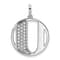 14K White Gold Gatsby Diamond Initial U Charm