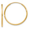 14k Yellow Gold 1" Endless Hoop Earrings