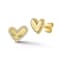 Rachel Zoe CZ Halo Sideways Heart Stud Earrings in 14K Gold Over
Sterling Silver