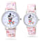 Disney Mickey Standing His and Hers Orange Comic Strip Watches Set of 2