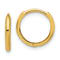 14K Yellow Gold Polished 1.45mm Hinged Huggie Hoop Earrings