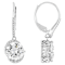 CZ Drop Earrings In Platinum-Enhanced Sterling Silver 6.28ctw