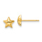 14k Yellow Gold Polished Star Stud Earrings