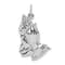 Rhodium Over 14k White Gold Praying Hands Pendant