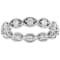 White Cubic Zirconia Rhodium Over Sterling Silver Eternity Band Ring 1.24ctw