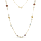 Multi-Gem 14k Yellow Gold 18" Necklace 9.19ctw