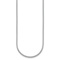 Rhodium Over Sterling Silver 1.6mm Snake 24 Inch Chain