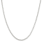 Sterling Silver 2.5mm Oval Fancy Rolo Chain Necklace
