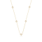 Mother-Of-Pearl Mariner Link Station Necklace In 14K Gold Over Sterling Silver
