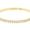Lab-Grown Diamond Flex Bangle In 14K Gold Over Sterling Silver