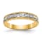 14K Yellow Gold AA Quality Ladies Wedding Band 0.05ctw