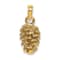 14k Yellow Gold 3D Textured Pinecone Charm