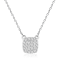 White Topaz Sterling Silver Necklace, 16 Inches