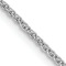 14k White Gold 1.2mm Diamond Cut Wheat Chain 22"