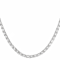 Oval CZ Tennis Necklace In Sterling Silver