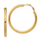 14k Yellow Gold 1 15/16" Polished Round Hoop Earrings