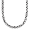 Rhodium Over Sterling Silver 6.0mm Box 30 Inch Chain