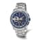 Charles Hubert Stainless Steel Chronograph Blue Dial Watch