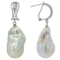 Large Freshwater Pearl Earrings In Sterling Silver