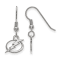 Rhodium Over Sterling Silver NHL Tampa Bay Lightning LogoArt Dangle Earrings