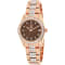 Jivago Women's Magnifique Chocolate Brown Dial Rose Stainless Steel Watch