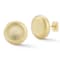 Sterling Statements 14K Yellow Gold Over Sterling Silver Satin Button Studs