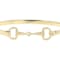 Bridle Link Bangle Bracelet In 18K Gold Over Bronze