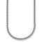 Rhodium Over Sterling Silver Polished 4.0mm Franco 20 Inch Chain