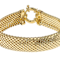 Wide Woven Statement Bracelet In 18k Gold Over Sterling Silver