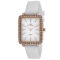 Oceanaut Women's Adorn White Dial, Rose Bezel, White Rubber Strap Watch