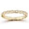 Sterling Statements 14K Yellow Gold Over Sterling Silver CZ Serpent
Scale Band Ring
