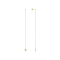 White Cubic Zirconia 18K Yellow Gold Over Sterling Silver Star Drop
Earrings 0.20ctw