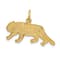 14k Yellow Gold Textured Tiger Pendant