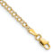 10k Yellow Gold Children's 3mm Solid Double Link Charm Bracelet
