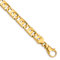 14k Yellow Gold 10mm Hand-Polished Solid Fancy Link 22 Inch Chain
