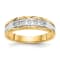 14K Yellow Gold AA Quality Mens Wedding Band