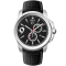Jivago Men's Gliese Black Dial, Black Leather Strap Watch