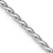 14k White Gold 2.25mm Parisian Wheat Chain 22 Inches