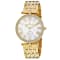 Christian Van Sant Women's Hush White Dial, Yellow Stainless Steel Watch