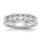 Rhodium Over 10K White Gold Lab Grown Diamond, SI1/SI2, G H I, Men's Ring