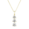 1.00ctw Diamond 3 Stone Pendant 14k Yellow Gold
