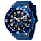 Invicta Aviator 50mm Blue Dial Silicone Band Quartz Watch