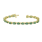 9.40ctw Emerald and Diamond Bracelet set in 14k Yellow Gold