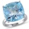 Sky Blue Topaz 14K White Gold Ring 18.45ctw